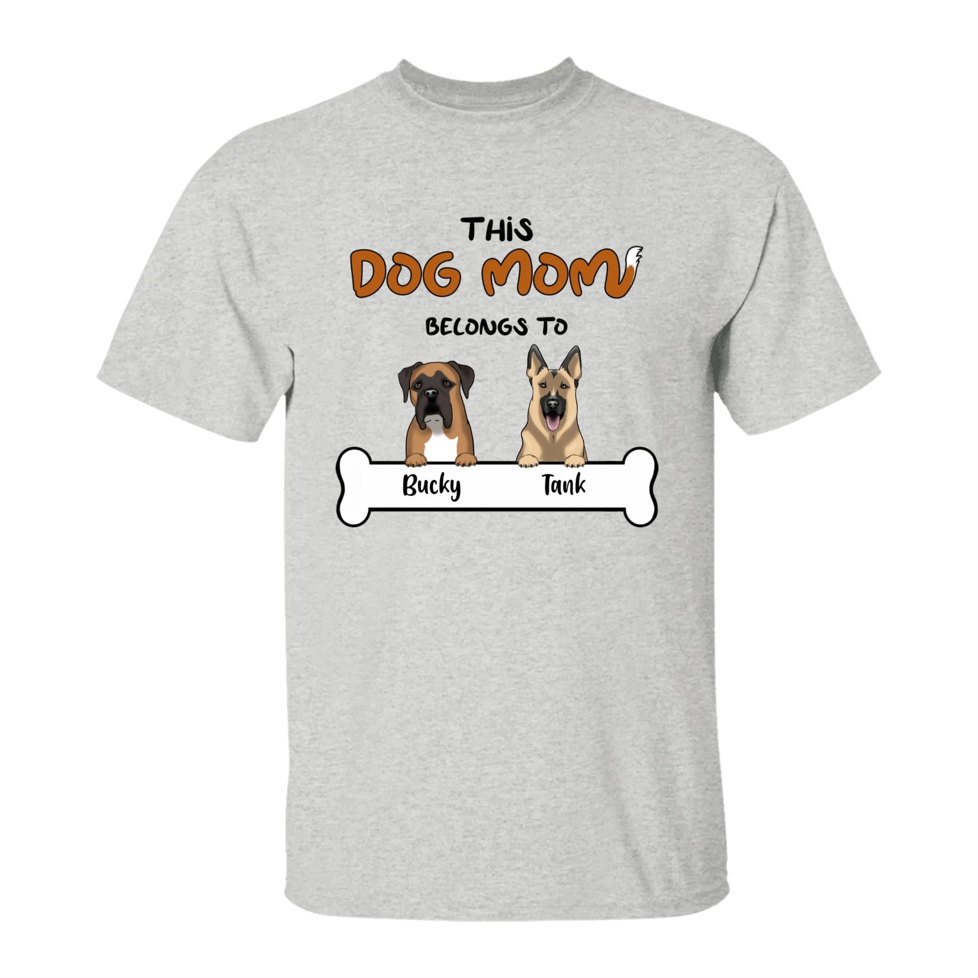 Dog Mom Belongs To - Custom - Tee